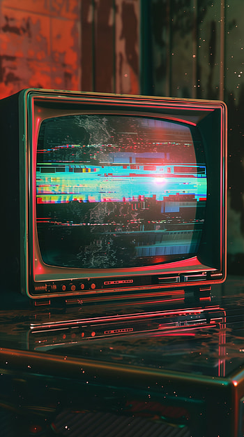 Glitched Retrovision, TV, glitch HD phone wallpaper