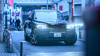 Luxurious car, headlight, Rolls-Royce Cullinan HD wallpaper