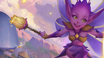 Willo, purple, pink, fantasy, xiaoguang sun, paladins strike HD wallpaper