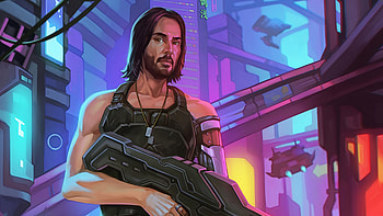 Cyberpunk 2077 Art , john-wick, cyberpunk-2077, games HD wallpaper