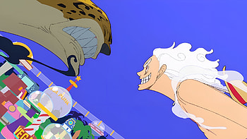 Luffy VS Lucci, Anime, One Piece, Rob Lucci, Monkey D. Luffy, Gear 5 (One Piece) HD wallpaper