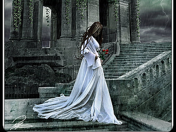 somber days, , gothic, girl, cg HD wallpaper