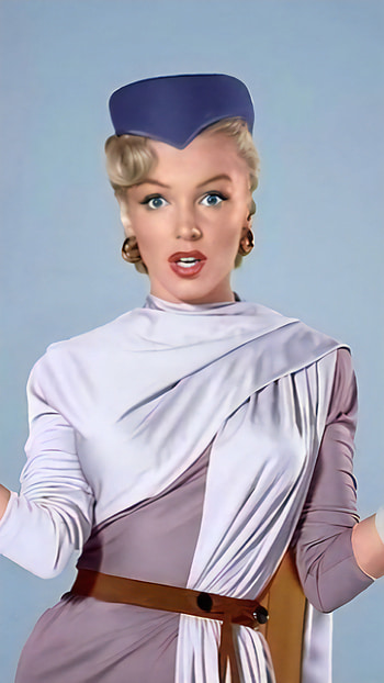 Marilyn Monroe, u, Hollywood, dress, face, vintage HD phone wallpaper