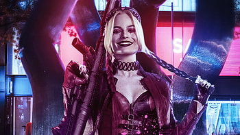 Harley Quinn Evil Smile, harley-quinn, artwork, superheroes, tv-shows, behance HD wallpaper