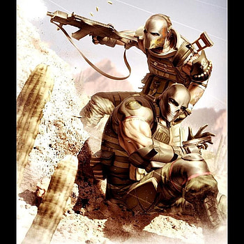 Army of Two Desert Warfare, adventure, warfare, action, video game, army, desert HD wallpaper