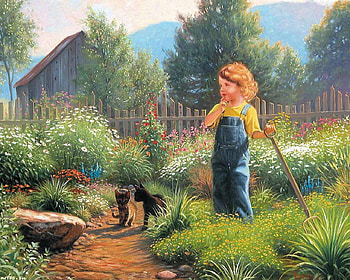 young girl and young cats, kitten, cats, childhood, child HD wallpaper