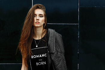 Black Tshirt Girl , girls, model HD wallpaper