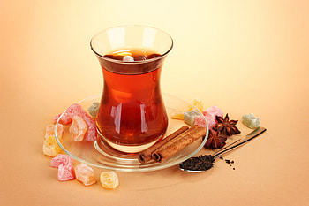 Tea Time, sweet, graphy, tea, beautiful, cinnamon, cup, beauty, tea leaves, still life, pretty, candied fruits, cup of tea, spoon, lovely HD wallpaper