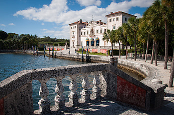 Building, Florida, , Villa Vizcaya HD wallpaper