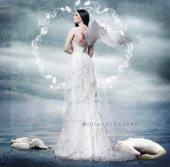 magical princess of shadows, white, magic, cg, 3d HD wallpaper