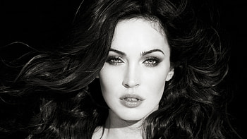 Megan Fox Monochrome HD wallpaper