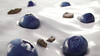 Berry chocolate & yoghurt, Artistic creation, Tempting flavors, Decadent treat HD wallpaper