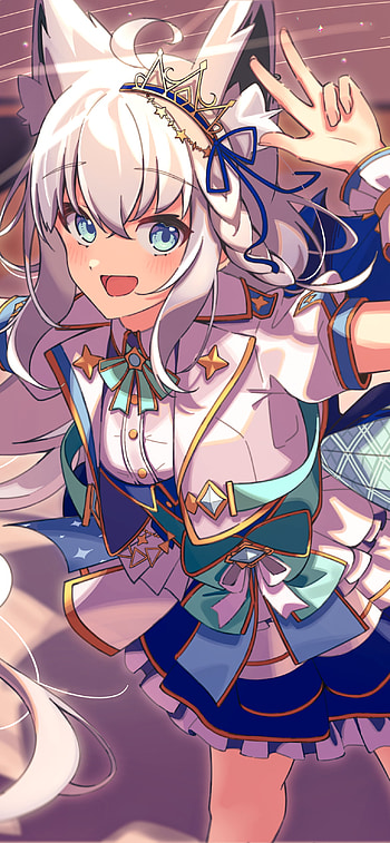 Shirakami Fubuki, Anime, Virtual Youtuber HD phone wallpaper