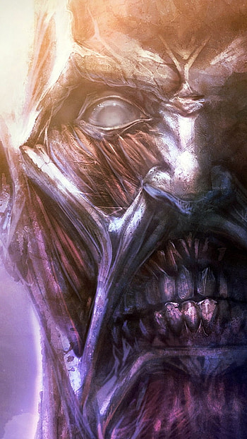 Colossal Titan — Titan's Gaze / AoT Closeup: Titan Bite, Anime, Attack on Titan HD phone wallpaper