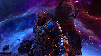 God of War — Kratos & Bear, Video Game HD wallpaper