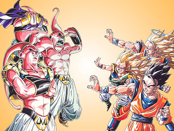 Z Family VS Majin Buu Family, z fighters, vs, dragonball, fighters HD wallpaper