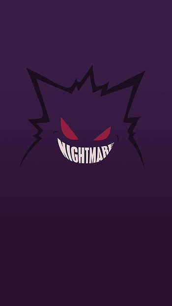 Mega Gengar , Powerful Pokemon, Shadowy figure, Dark background HD phone wallpaper