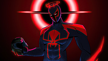 Spiderman 2099 Transformational, spiderman, spiderman-2099, superheroes, artwork, artist, digital-art, artstation HD wallpaper