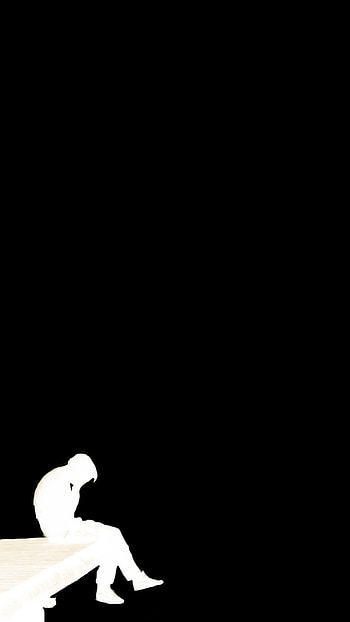 Sad man on cliff, alone, art, entertainment, lone, lonely, boy, loner HD phone wallpaper
