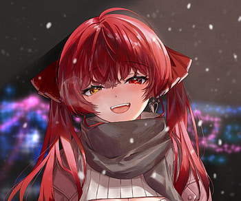 Houshou Marine, hololive, Houshou Marine, Anime, Virtual Youtuber HD wallpaper