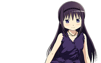 Anime, Young, Girl, Dress, Dark Haired, Dark-Haired HD wallpaper