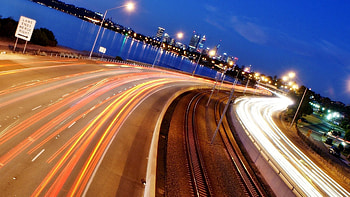 Cities, Night, Shine, Light, Road, Movement, Traffic HD wallpaper