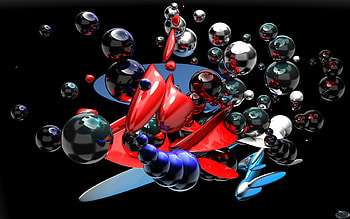 Background, 3D, Form, Glass, Explosion HD wallpaper