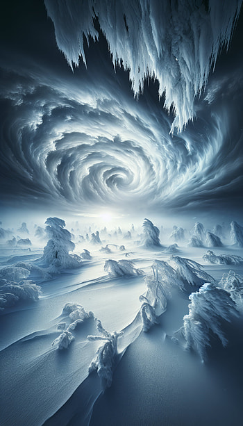 Winter Blizzard Swirl , ice, storm, landscape, swirl HD phone wallpaper