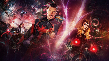 Elizabeth Olsen Xochitl Gomez Benedict Cumberbatch John Krasinski Rachel McAdams Doctor Strange in the Multiverse of Madness HD wallpaper