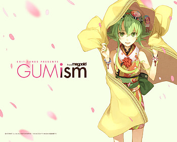 Gumi:3, goggles, gumism, green, yellow HD wallpaper