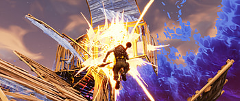 Fortnite, video game, explosion HD wallpaper