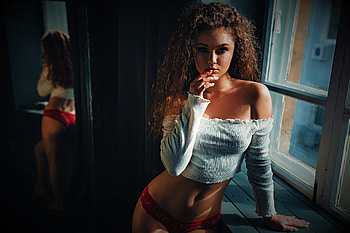 Alina Zaslavskaya, Brunette, Beauty, Brunettes HD wallpaper