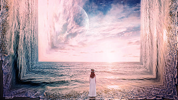Fantasy, Landscape, Bride HD wallpaper