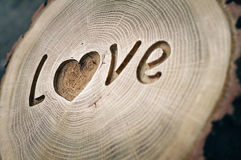 Love Written On Wood, love, wood, graphy HD wallpaper