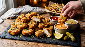 Golden Crispy Chicken Nuggets —, Chicken Nuggets HD wallpaper