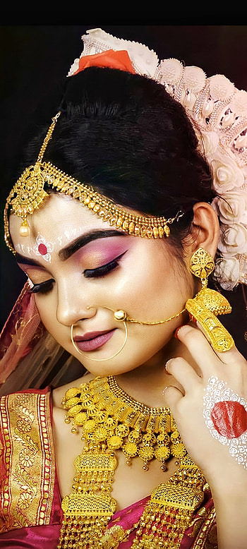 Beautiful girl, bangali, hair HD phone wallpaper
