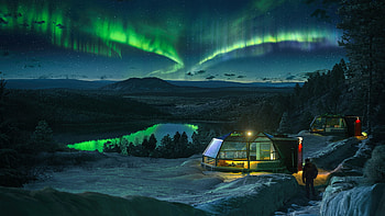 Aurora, night, earth, sky HD wallpaper