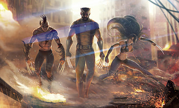 Wolverine And His Team, wolverine, superheroes, artwork, artstation HD wallpaper