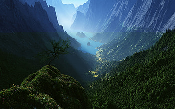Landscape, Mountains HD wallpaper