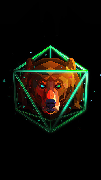Bear, Facets HD phone wallpaper