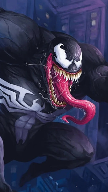 Venom, Long Tongued, Spiderman HD phone wallpaper