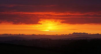 Nature, Sunset, Sky, Dahl, Distance HD wallpaper