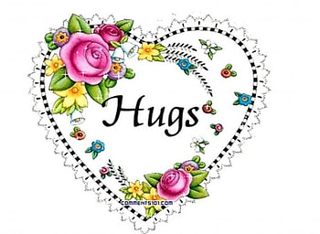 Heart of Hugs, flowers, heart, bells, hugs HD wallpaper