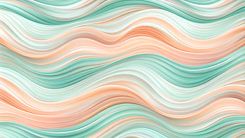 A bright white background with flowing, wavy lines in pastel colors, pastel, wave, Abstract, texture HD wallpaper