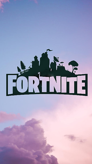 FORTNITE LOGO, CIELO, FORTNITE, FONDO HD phone wallpaper
