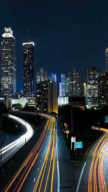 Atlanta skyline HD phone wallpaper