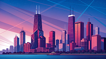 Stunning Chicago Skyline Ultra, Chicago, city skyline, architecture, Digital Art HD wallpaper