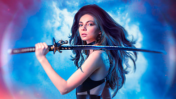 Girl Warrior With Sword, artist, behance, warrior, cosplay HD wallpaper