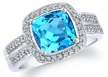 Ring, blue, jewel, white, stone, topaz, gold HD wallpaper