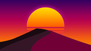 Sun Desert Abstract Artwork, abstract, digital-art, reddit, artwork HD wallpaper